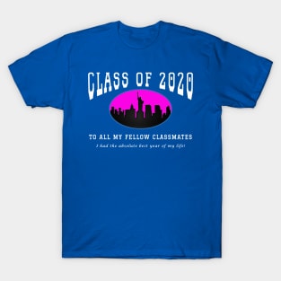 Class of 2020 - Blue, Pink and White Colors T-Shirt